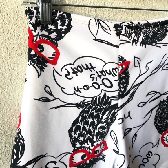 Hipster Owl High Waisted Shorts - Picture 5 of 8